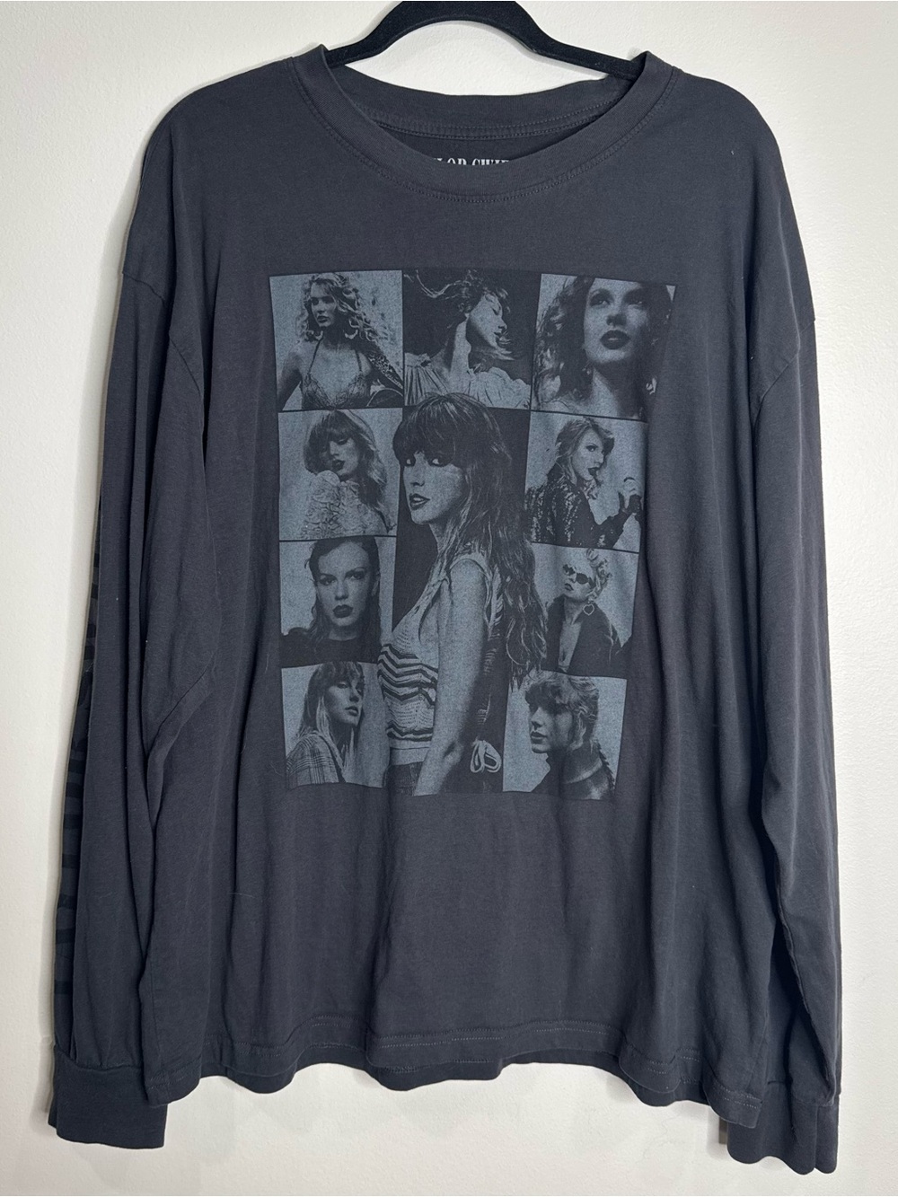 Taylor Swift the Eras Tour XL Long Sleeve Black T-shirt Cotton Official Merch